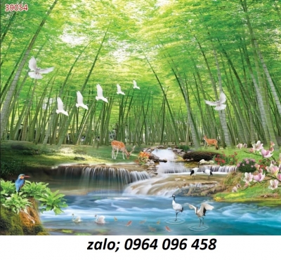 Gạch tranh 3d ốp tường phòng khách 432SN