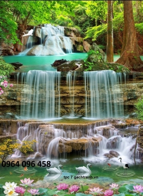 Tranh gạch 3d ốp tường cầu thang - MN654