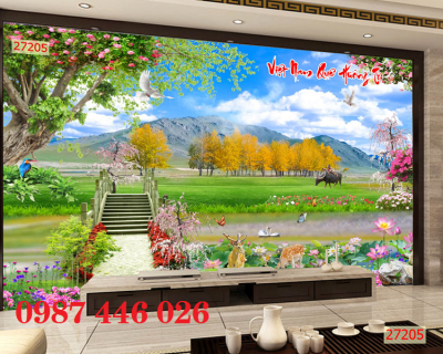 Trạnh gạch men cây xanh HP72833