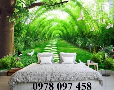 Gạch tranh trang trí phòng ngủ