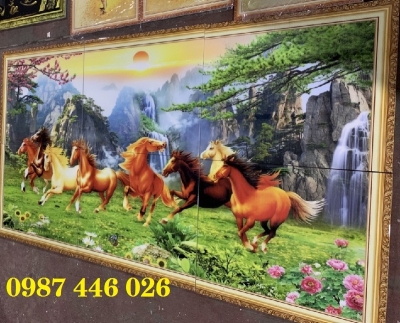 Gạch ốp tường- tranh gạch men đẹp phòng khách HP9822