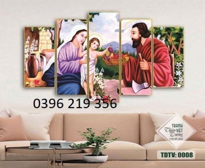 Tranh gạch men công giáo phong thủy