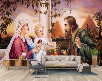 gạch tranh công giáo ốp tường