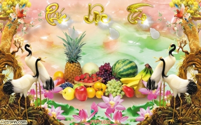 Tranh gạch 3d phòng thờ - DSZ33