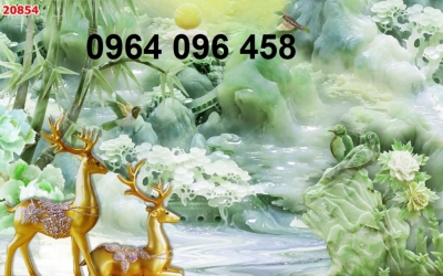 Tranh gạch 3d phòng khách - phòng bếp - SXBV887