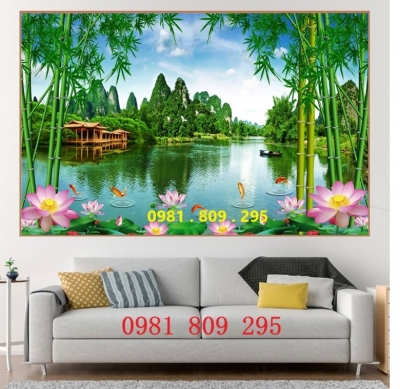 Gạch hoa sen 3d , tranh trang trí ốp tường Hn9393