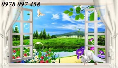 Tranh phong cảnh - gạch tranh 3D