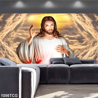 Tranh Công Giáo- Tranh Chúa Jesu ốp tường 3d