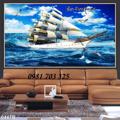 Tranh gạch phong thủy- tranh thuận buồm xuôi gió