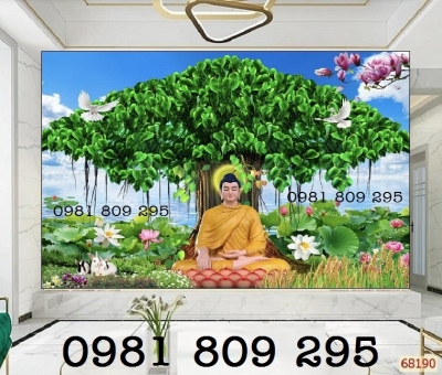 Tranh gạch 3d ốp tường - tranh phật