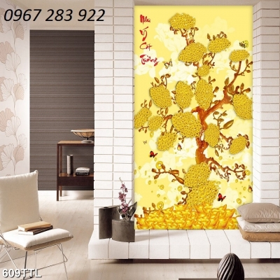 Tranh phong thủy 3d ốp tường đẹp