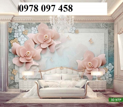 Tranh gạch 3D ốp phòng ngủ