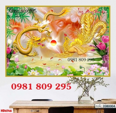 Gạch tranh rồng ốp nhà mồ