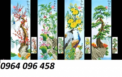 Tranh gạch 3d tứ quý - MCX422