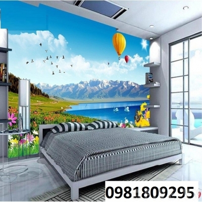 Gạch tranh 3D phòng ngủ