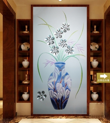 tranh bình hoa 3d sứ ngọc