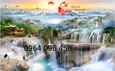 Tranh phong cảnh - gạch tranh 3d phong cảnh - DCV33