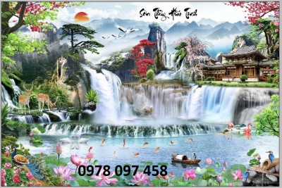 Tranh phong cảnh đẹp - tranh gạch