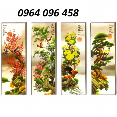 Tranh gạch 3d tứ quý - XBVN84