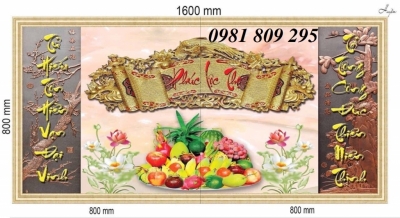 tranh gạch 3d hoa sen ốp phòng thờ