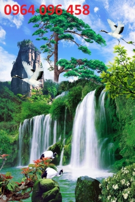 Tranh 3d phong cảnh - tranh gạch 3d ốp tường - KCDC4