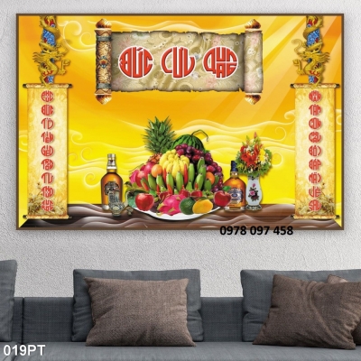Gạch tranh dán phòng thờ - tranh 3D