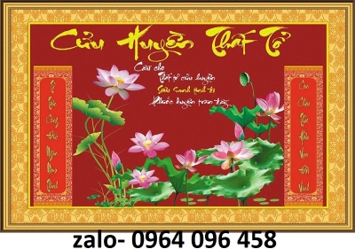 Tranh gạch 3d cửu huyền thất tổ - KMB64