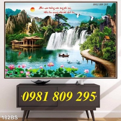 gạch tranh 3d , tranh gạch 3d phong cảnh