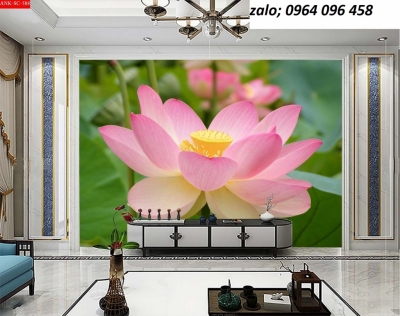 Tranh gạch 3d hoa sen - MX966