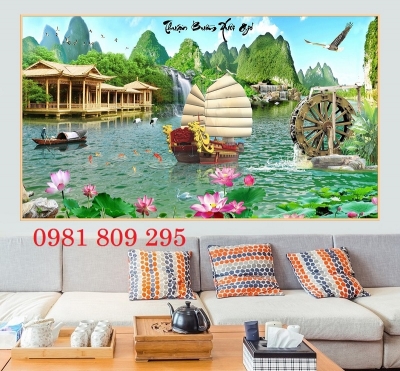 Tranh gạch trang trí - tranh phong cảnh
