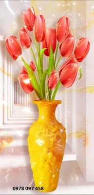 tranh hoa 3D - tranh gạch