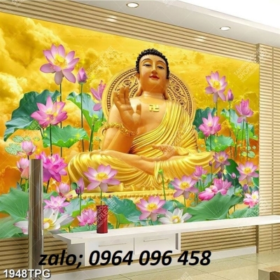 Tranh gạch 3d phật adida - MCV42