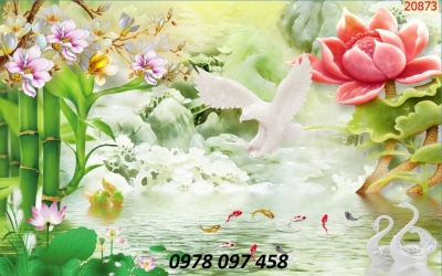 Gạch tranh 3D - tranh gạch men dán tường