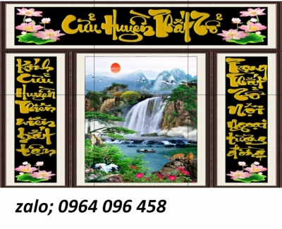 Tranh gạch 3d cửu huyền thất tổ - DSC3