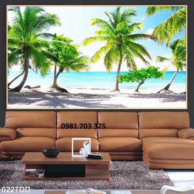 tranh phong cảnh biển- gạch tranh 3D