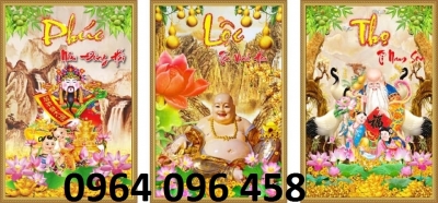 tranh 3d phú lộc thọ - gạch tranh 3d
