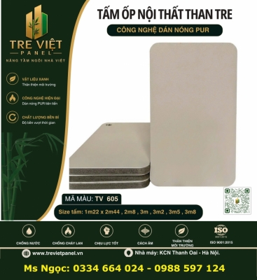 Tấm than tre ốp tường