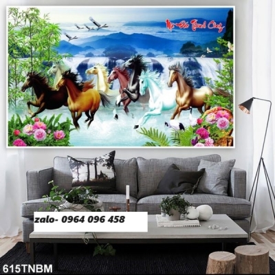 Tranh gạch 3d ốp tường mã đáo thành công - SCXV54