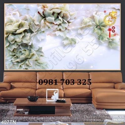 Tranh gạch sứ ngọc cao cấp đẹp 3D