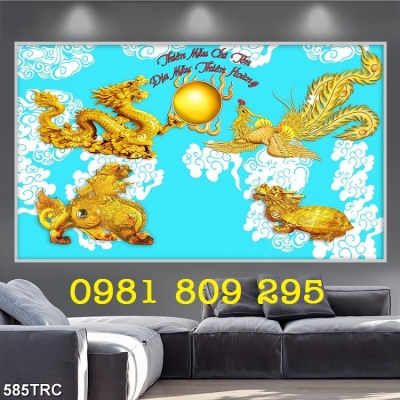tranh gạch men - tranh rồng ốp tường 3d