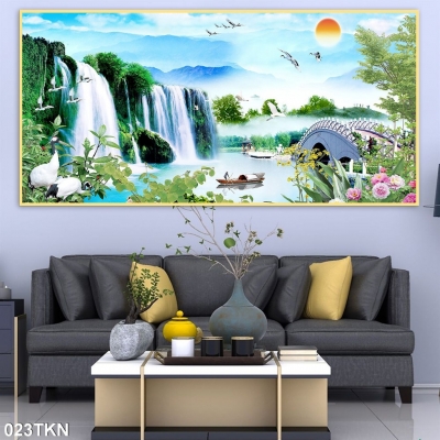 tranh gạch, gạch tranh 3D phong cảnh