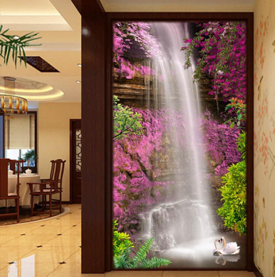 Tranh gạch ốp tường hành lang sảnh 3d - FKNM63