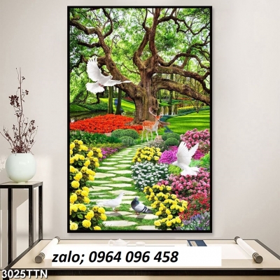 Tranh gạch 3d ốp tường hành lang - GFSXC4