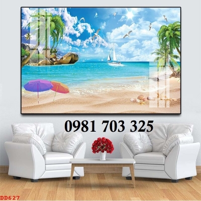 Gạch tranh phong cảnh biến dán tường