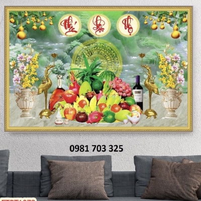 Tranh gạch men 3D, gạch tranh 3D phòng thờ