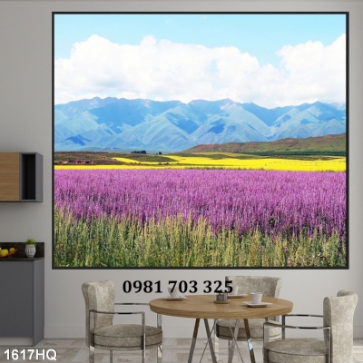 Tranh gạch 3D phong cảnh vườn hoa