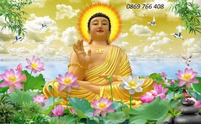Tranh gạch Đức Phật trang trí