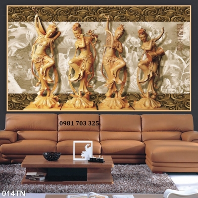 Tranh gạch sứ ngọc 3D trang trí