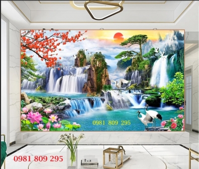 Tranh 3d , gạch tranh cao cấp phong cảnh