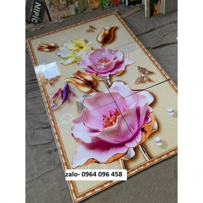 Tranh gạch 3d bình hoa - gạch tranh 3d bình hoa - CVCB90